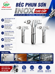 Béc Phun Sơn Inox Cao Cấp Chịu Áp Minh Phát