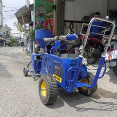 Thanh Lý Bộ Đôi Máy Phun Bột Đặc 970 Kèm Máy Nghiền Bột Minh Phát Tình Trạng 95%