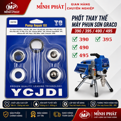 Phốt Thay Thế Cho Máy Phun Sơn Graco 390/395/490/495 Minh Phát