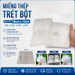 Miếng Thép Trét Bột Sơn Nước Minh Phát 18cm Dày 3 Yem 4 Yem 5 Yem