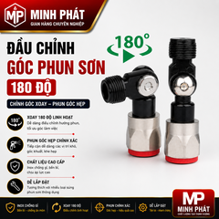 Đầu Chỉnh Góc Phun Sơn 180 Độ, Chỉnh Góc Xoay Phun Sơn Góc Hẹp Minh Phát