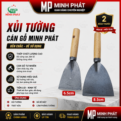 Xủi Tường Cán Gỗ  Minh Phát, Cây Xủi Tường Cũ 6.5cm 8.5cm