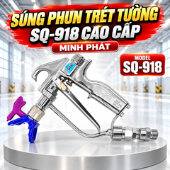 Súng Phun Trét Tường SQ-918 Cao Cấp Minh Phát , Súng Phun Bột Phun Sơn Đa Năng Công Nghiệp Áp Lực Cao