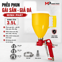 Phễu Nhựa Phun Gai Sần, Giả Đá Minh Phát