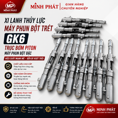 Xi Lanh Máy Phun Bột Trét Thủy Lực GK6 Minh Phát, Trục Bơm Piton Máy Phun Bột Đặc Minh Phát