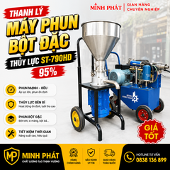 Thanh Lý Máy Phun Bột Đặc Thủy Lực ST-790HD 95% Minh Phát