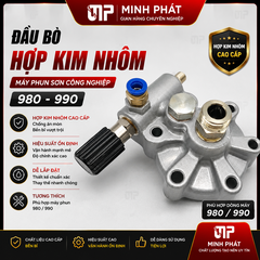Đầu Bò Hợp Kim Nhôm Máy Phun Sơn Công Nghiệp Minh Phát, Thay Thế Cho Linh Kiện Phun Sơn 980 990