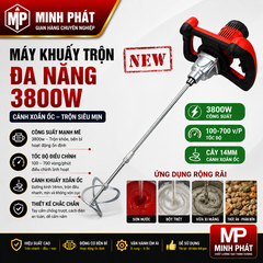 Máy Khuấy Trộn Đa Năng 3800w Cánh Xoắn Ốc Minh Phát
