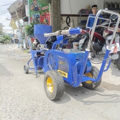 Thanh Lý Bộ Đôi Máy Phun Bột Đặc 970 Kèm Máy Nghiền Bột Minh Phát Tình Trạng 95%