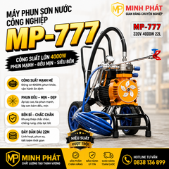 Máy phun sơn nước mp777 4000w, máy phun sơn công nghiệp công suất lớn mp777