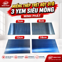 Miếng Thép Trét Bột Ôto 3 Yem Siêu Mỏng 7cm 9cm 13cm 18cm Minh Phát