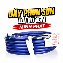 Dây Phun Sơn Công Nghiệp Áp Lực 1/4 Ren 13mm 15m 20m Minh Phát