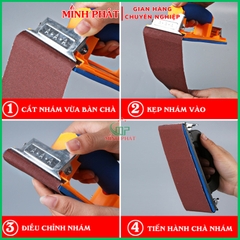 Bàn Chà Nhám Sơn Nước Cầm Tay Minh Phát 18.5cm Tay Cầm Xốp Mềm