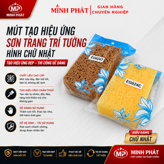 Mút Tạo Hiệu Ứng Sơn Trang Trí Tường Minh Phát Hình Chữ Nhật