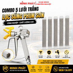 Combo 5 Lưới Trắng Lọc Súng Phun Sơn Công Nghiệp Minh Phát