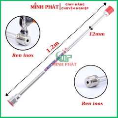 Cần Nối Dài Phun Sơn Công Nghiệp Minh Phát Dài 1m2, Cần Nối Dài Đầu Inox Chống Va Đập