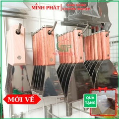 Cây Sủi Cạo Sơn Tường Inox 201 Cán Gỗ Cao Cấp Minh Phát 12.7cm Dày 1.2mm, Sủi Tường Inox 201 Dày 1.2mm