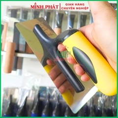 Dao Trét Giả Hiệu Ứng Bê TôngCán Vàng 20cm Minh Phát, Dao Tạo Hiệu Ứng Sơn Tường Bê Tông