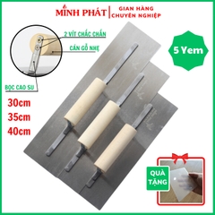 Dao Trét Bột Sơn Nước Minh Phát Thép Trắng 30cm 35cm 40cm