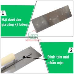 Dao Trét Bột Sơn Nước Minh Phát Thép Trắng 30cm 35cm 40cm