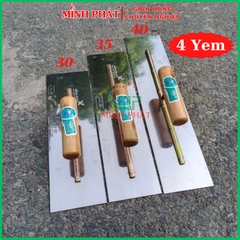 Dao Trét Bột Sơn Nước Móc Thùng Thép Trắng Cán Gỗ 30cm 35cm 40cm Minh Phát