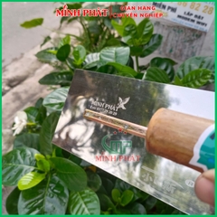Dao Trét Bột Sơn Nước Móc Thùng Thép Trắng Cán Gỗ 30cm 35cm 40cm Minh Phát