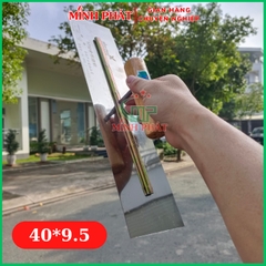 Dao Trét Bột Sơn Nước Móc Thùng Thép Trắng Cán Gỗ 30cm 35cm 40cm Minh Phát