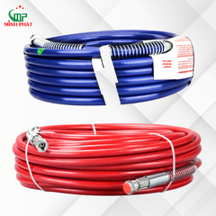 Dây Phun Sơn Công Nghiệp Áp Lực 1/4, Dây Phun Sơn Lõi Thép Chống Nổ Ống Ren 13mm Minh Phát