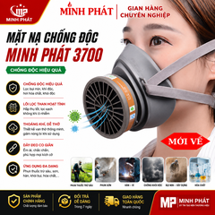 Mặt Nạ Chống Độc Than Hoạt Tính Tiện Lợi Mọi Nơi, Phun Thuốc Trừ Sâu , Chống Khói Độc Minh Phát 3700