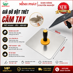 Giá Đỡ Bột Trét Vữa Xi Măng Bằng Nhôm Có Tay Cầm, Công Cụ Trét Bột Matit 300X300 mm Minh Phát