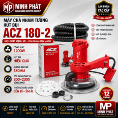 Máy Chà Nhám Tường Hút Bụi ACZ 180-2 Minh Phát Đường Kính 18cm