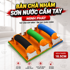 Bàn Chà Nhám Sơn Nước Cầm Tay Minh Phát 18.5cm Tay Cầm Xốp Mềm