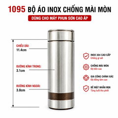 🔧 Bộ Lòng (Xi Lanh) Pump Máy Phun Sơn Cao Áp Airless – Inox 304 Chính Hãng, Chống Mài Mòn, Độ Bền Cao