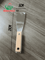 Cây Sủi Cạo Sơn Tường Inox 201 Cán Gỗ Cao Cấp Minh Phát