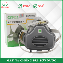 Mặt Nạ Chống Bụi KN95 Sơn Nước Minh Phát 3200, Mặt Nạ Phun Thuốc Trừ Sâu,Phun Sơn,Chống Khói Bụi