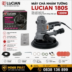 Máy Chà Tường Sơn Nước Lucian 18cm Đèn Led Viền