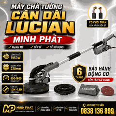 Máy Chà Tường Cán Dài Lucian 1950W Có Chổi Than