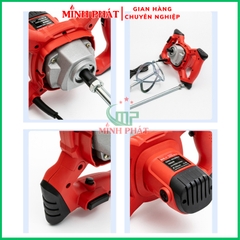 Máy Khuấy Bột Trét Cánh Xoắn - Khuấy Sơn Minh Phát 2100w, Máy Khuấy Đa Năng Đầu Trâu