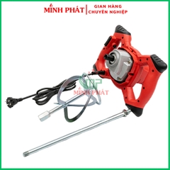Máy Khuấy Bột Trét Cánh Xoắn - Khuấy Sơn Minh Phát 2100w, Máy Khuấy Đa Năng Đầu Trâu