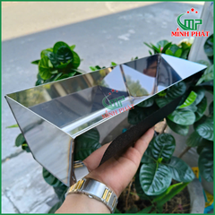 Khay Inox Đựng Bột Trét Tường Minh Phát 40cm