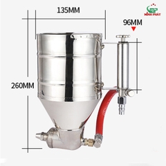Phễu Phun Gai Sần, Phun Giả Đá Inox 201 Dung Tích 2 Lít Minh Phát
