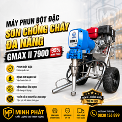 Máy Phun Bột Đặc Sơn Chống Cháy Đa Năng Gmax II 7900 95% Minh Phát