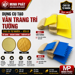 Dụng Cụ Tạo Vân Tròn Vân Nhọn Trang Trí Tường Minh Phát Cao Su Tự Nhiên