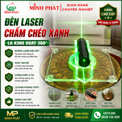 Đèn Laser Bút Laze Chấm Chéo Màu Xanh Chân Đế La Kinh Hàng Cao Cấp La Bàn Laze Xoay 360 Độ Dùng Cho Phong Thủy