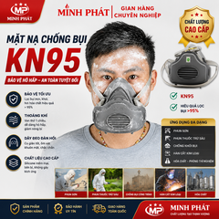 Mặt Nạ Chống Bụi Sơn Nước Minh Phát 3200, Mặt Nạ Phun Thuốc Trừ Sâu,Phun Sơn,Chống Khói Bụi Minh Phát