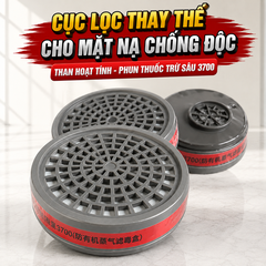 Cục Lọc Thay Thế Cho Mặt Nạ Chống Độc Than Hoạt Tính, Phun Thuốc Trừ Sâu 3700