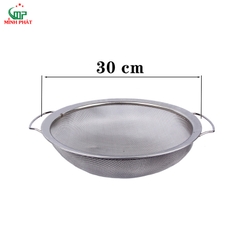 Rỗ Lược Bột - Lược Sơn Inox 201 2 Lớp Lưới Minh Phát Kích Thước 30cm