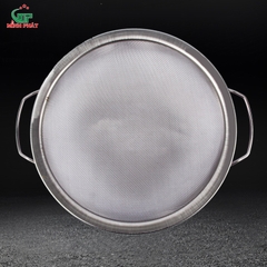 Rỗ Lược Bột - Lược Sơn Inox 201 2 Lớp Lưới Minh Phát Kích Thước 30cm