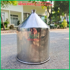 Phễu Inox Máy Phun Bột Trét GK7000, GK8000 Minh Phát