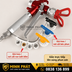 🔥 Thanh Giá Đỡ Béc Phun Sơn Airless – Gọn Gàng, Tiện Lợi, Không Thất Lạc